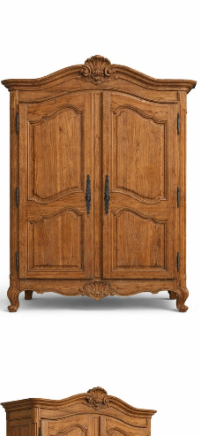 Sanded antique wardrobe