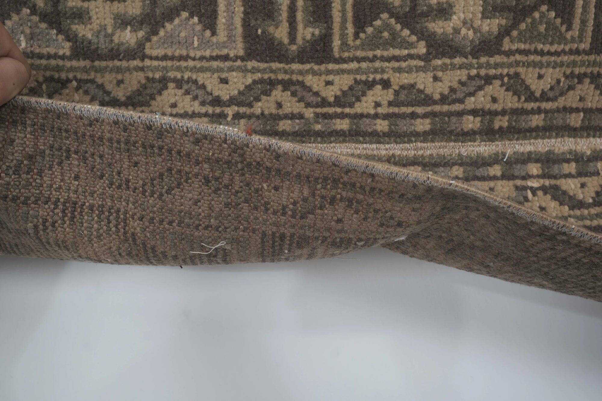 Vintage Turkish hallway rug 55x367 cm