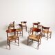 Ensemble de huit chaises 316/317 par Hvidt & Mølgaard-Nielsen pour Søborg, 1955-56
