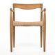 Chair by Henry W. Klein Bramin Oak with a new paper cord