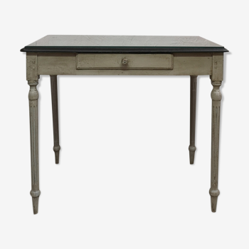 Table desk old patina shabby chic gustavian oak