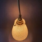 Scandinavian Perspex pendant light from the 70s, vintage France - newly electrified