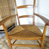 Mulched armchair high backrest