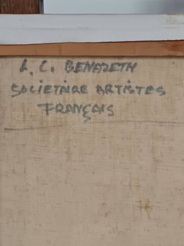 Louis-Charles Bénazeth – Huile sur toile signée – Pont provençal – Sociétai