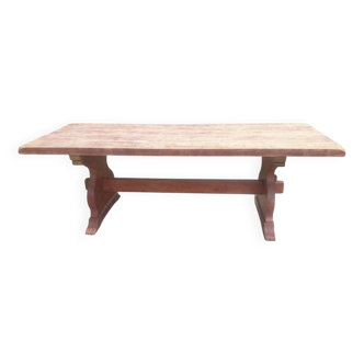Solid oak farmhouse table