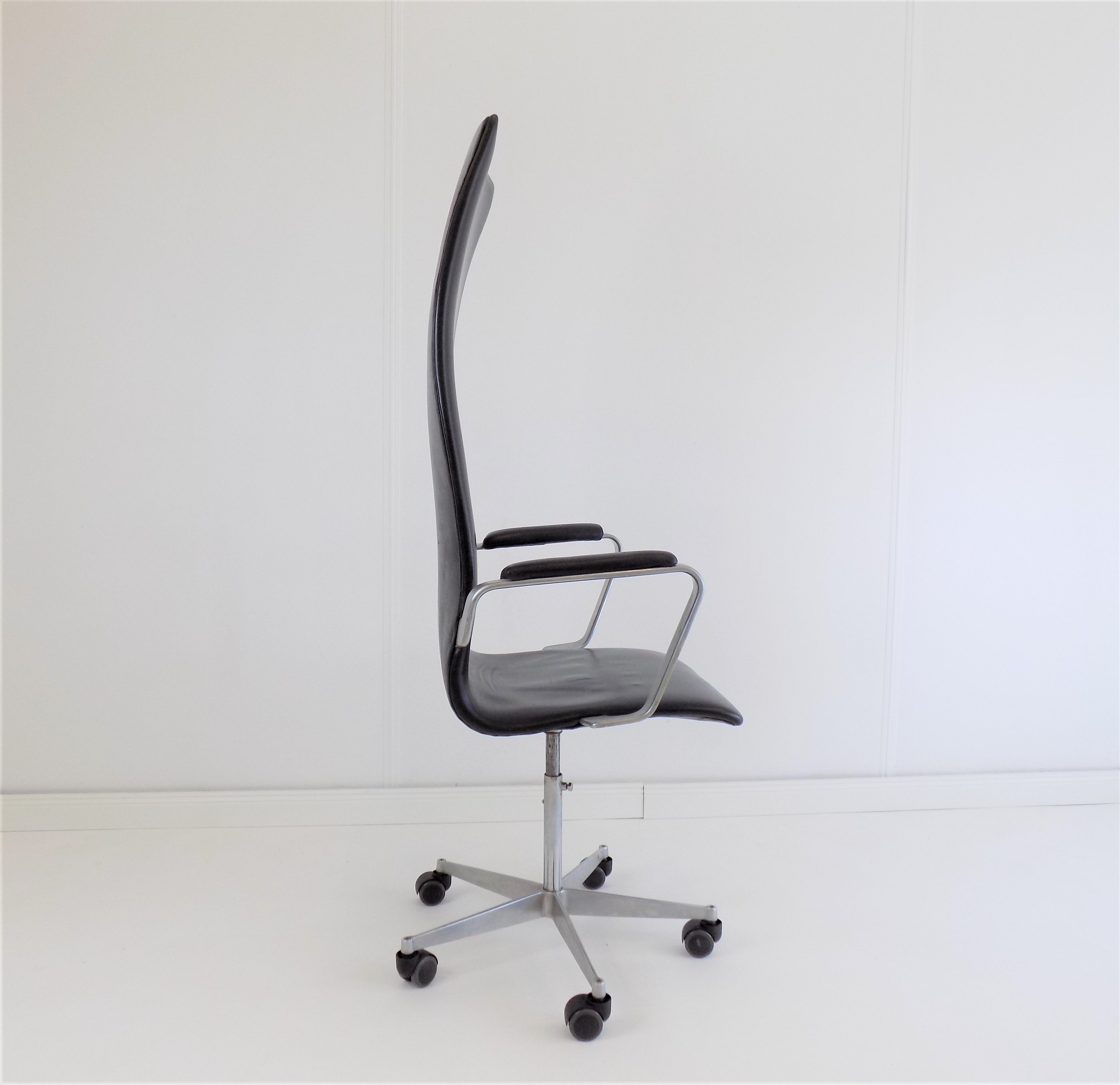Chaise de bureau Oxford par Arne Jacobsen, Fritz Hansen