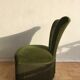 Chauffeuse en velours vert