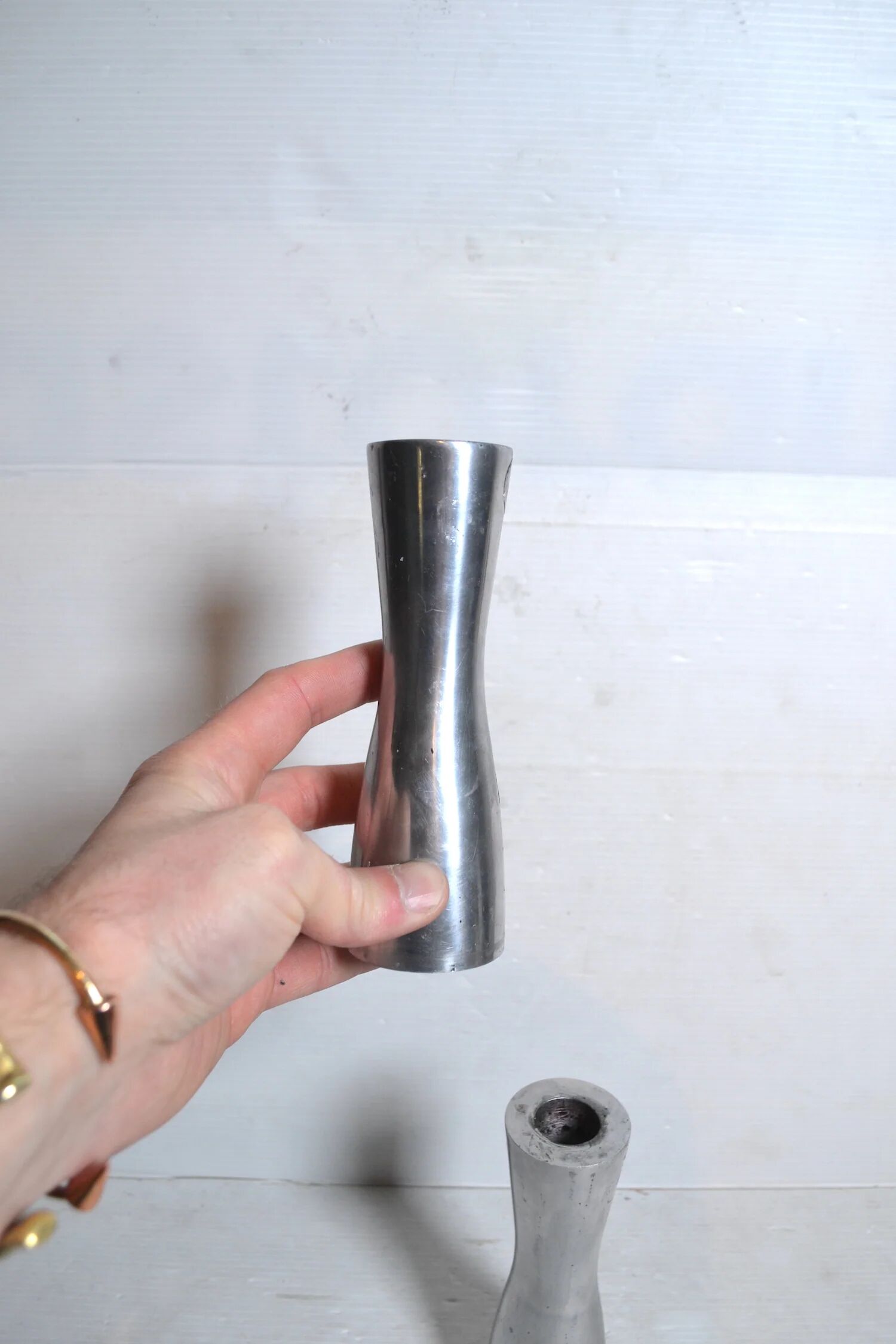 Aluminium candle holders