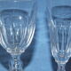 7 glasses of antique crystal liqueur cellar with facets