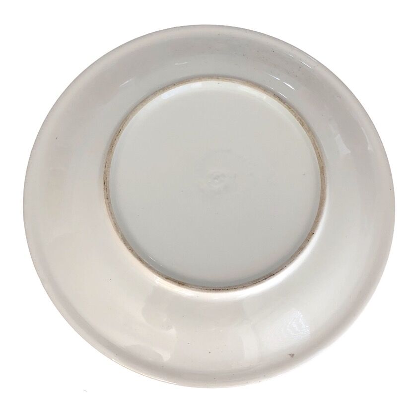 Two vintage speckled plates