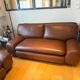 set of 2 leather sofas