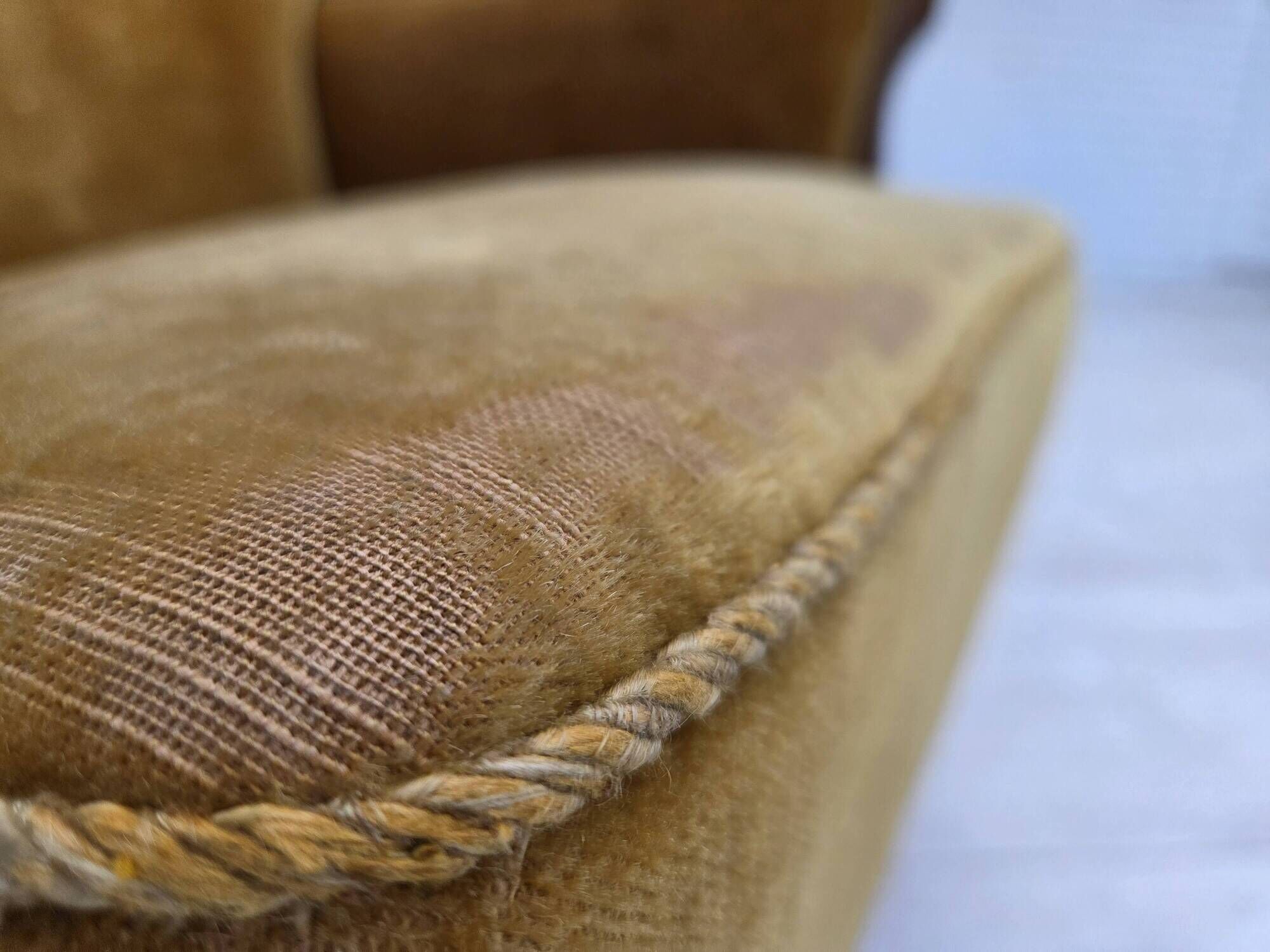 1960s, Danish armchair, furniture velour, beech wood, original.