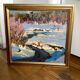 Old painting signed Oil on cardboard dimensions: height - 55cm - length -