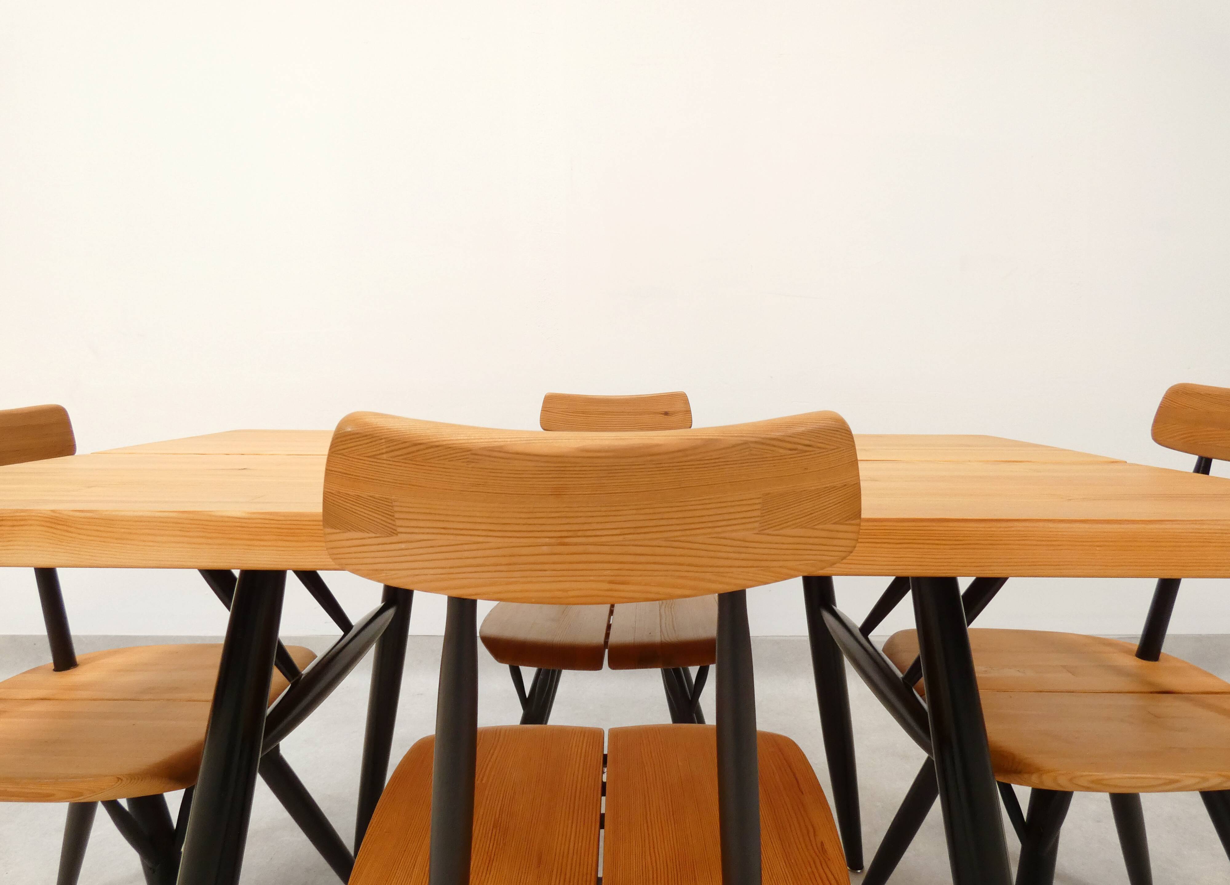 Ilmari Tapiovaara “Pirkka” dining set for Laakan Puu Finland