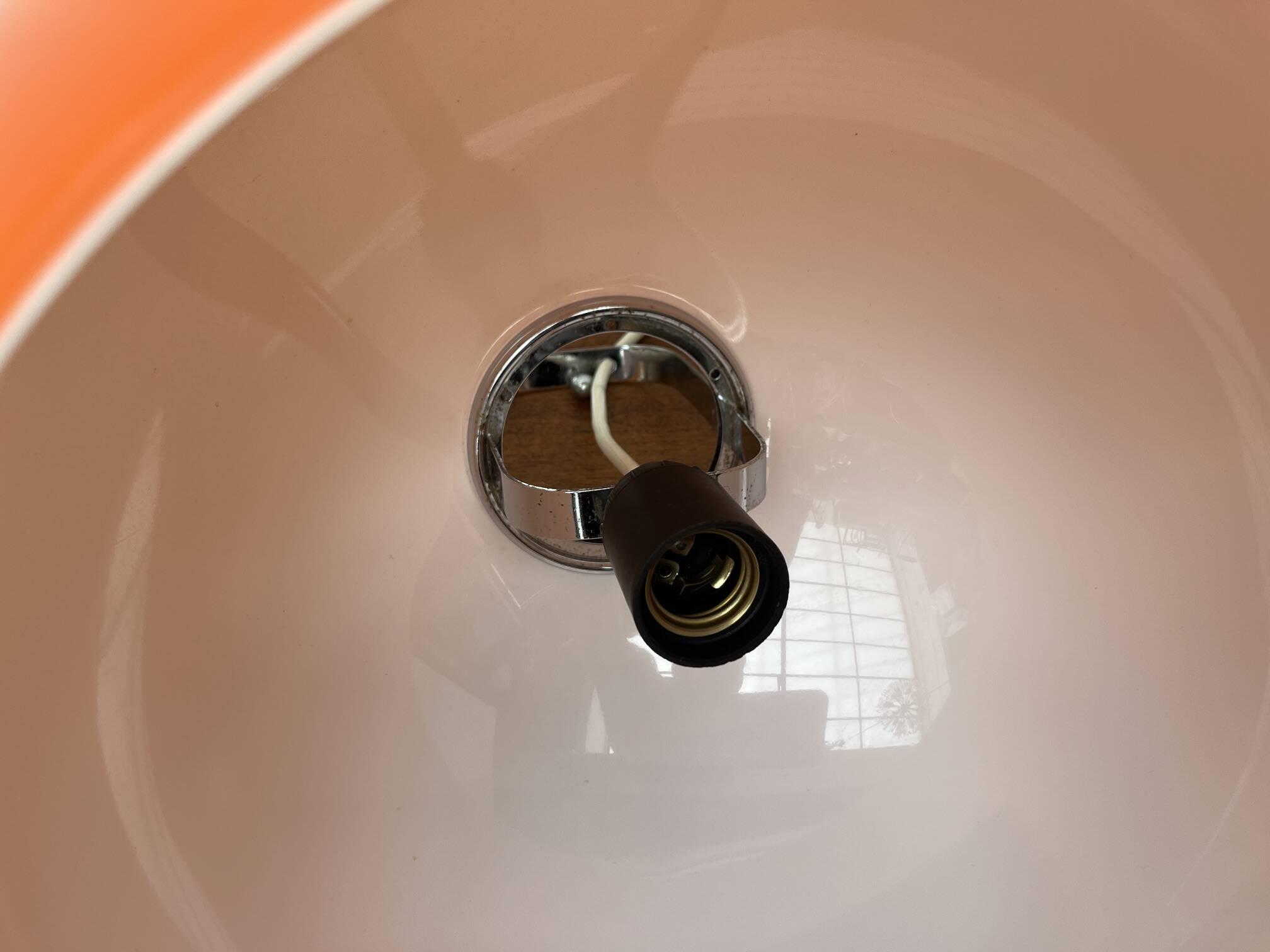 Suspended lamp Zurich Italian from the space age mid-century by Luigi Massoni for Guzzini.