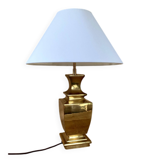 Regina lamp 1970, 2 m fabric cable, cotton shade