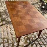 Vintage wooden table with extension
