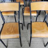 Lot of 18 vintage chairs "mullca"