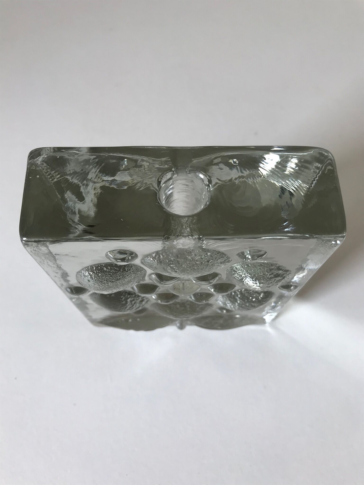 Glass paved soliflore by Walther Design 1970