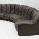 Vintage DS-600 Non stop Snake sofa by De Sede in original brown leather, 19