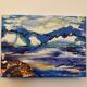 Painting signed by Stefanescu Georgeta – "Landscape" - Acrylic - 16 x 22 cm