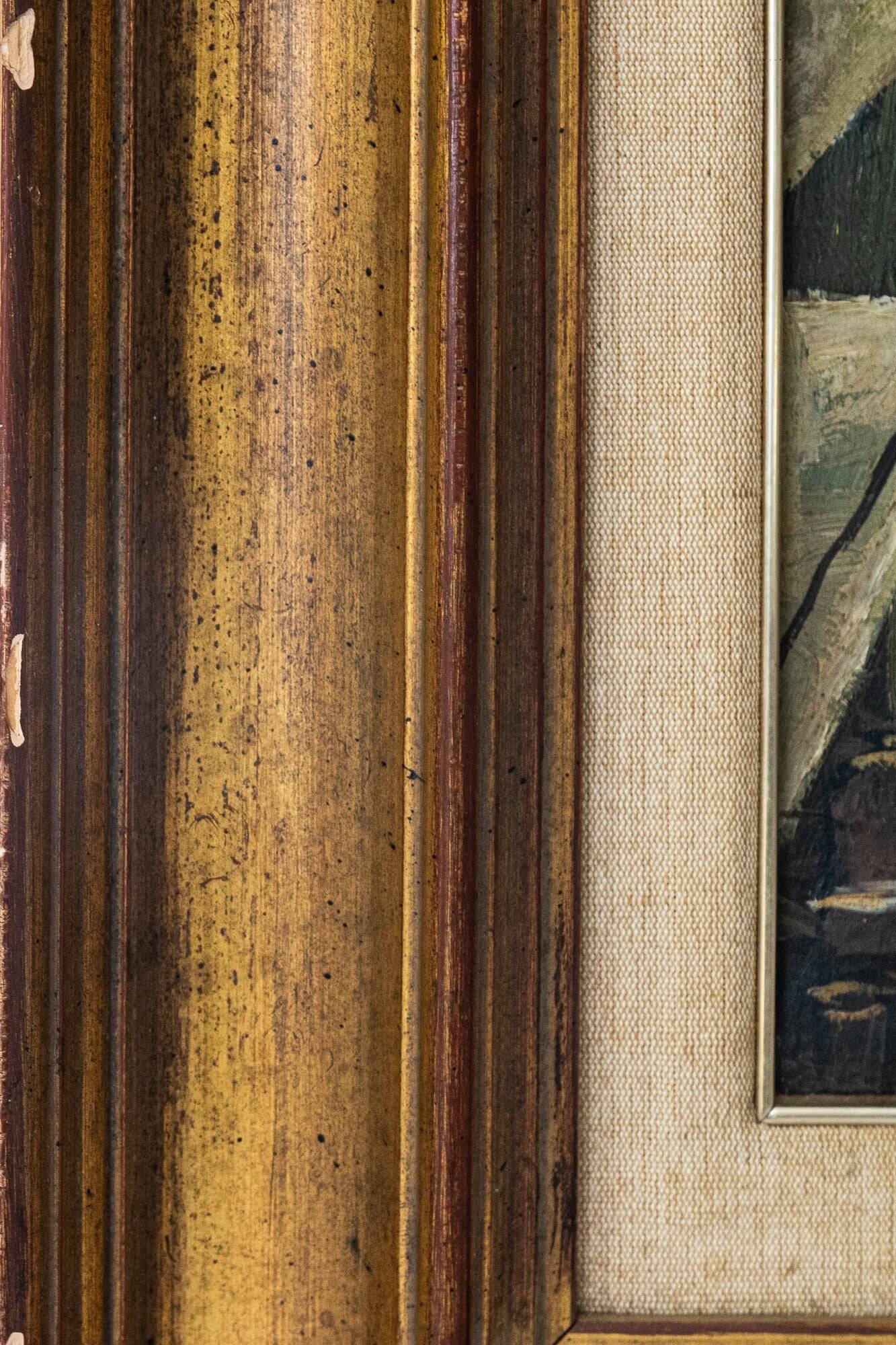Tableau Impressionniste - Scène Portuaire