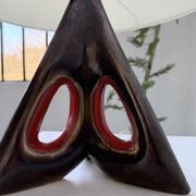 1950s ceramic table lamp, free form