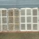 Suite of four pairs of shutters in massive 19th century channel