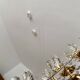 Illuminated floral mirror by Palwa