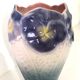 Art Nouveau vase in polychrome slipware • Onnaing pottery