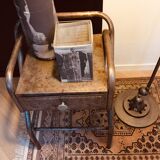 Metal bedside table