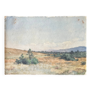 Tableau, aquarelle G.