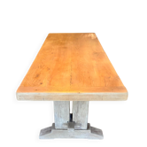 Large farmhouse table from Tonge in restored solid oak – 220 cm