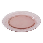 Oval pink plate Arcoroc Rosaline