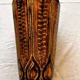 Ceramic frustoconical vase by Jean Varoqueaux for Périgord pottery