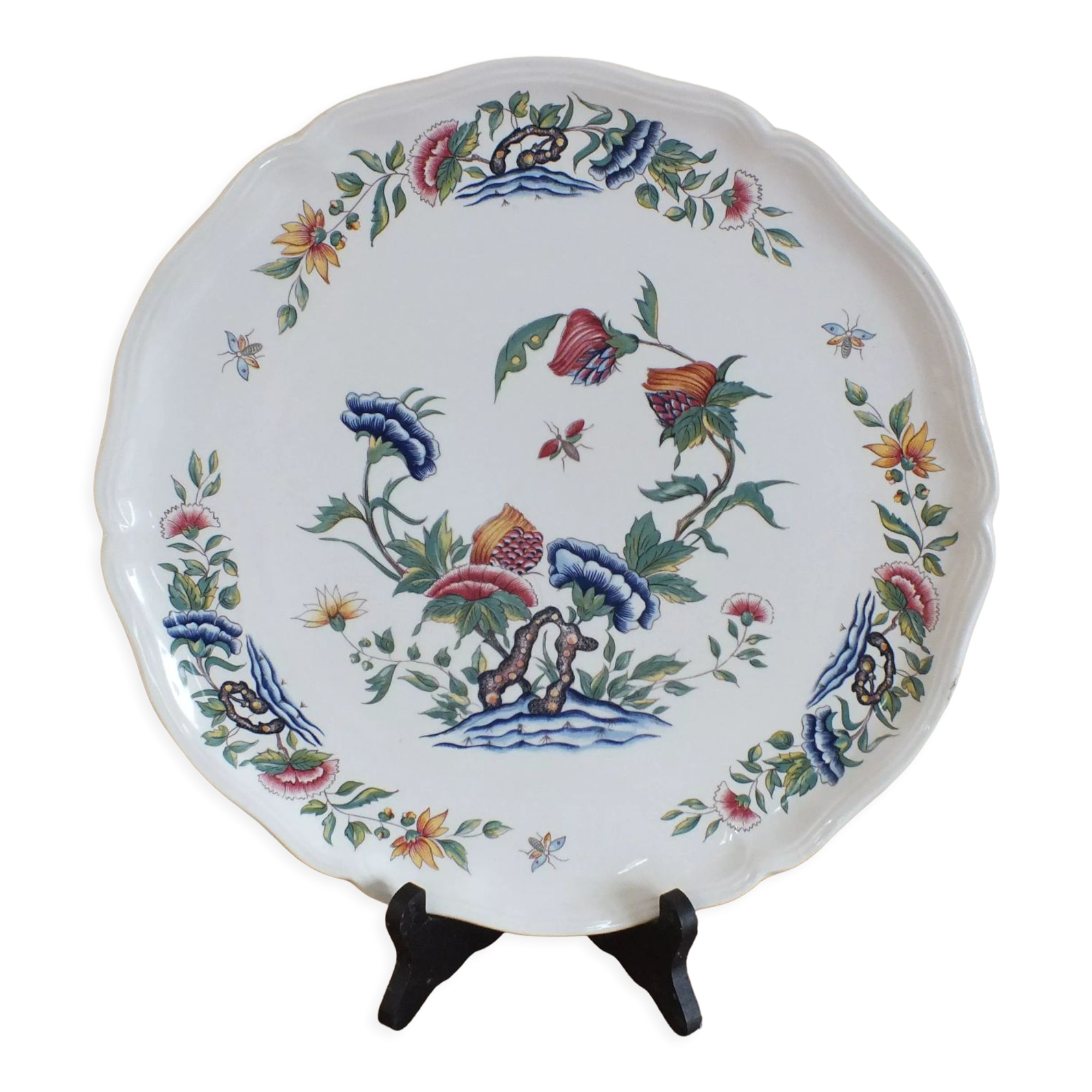 Dish (pie) Sarreguemines Rouen decor