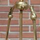 Large brass chandelier, Western Europe, mid 20th century.