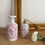 Vintage perfume bottle and spray.