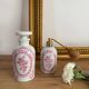Vintage perfume bottle and spray.