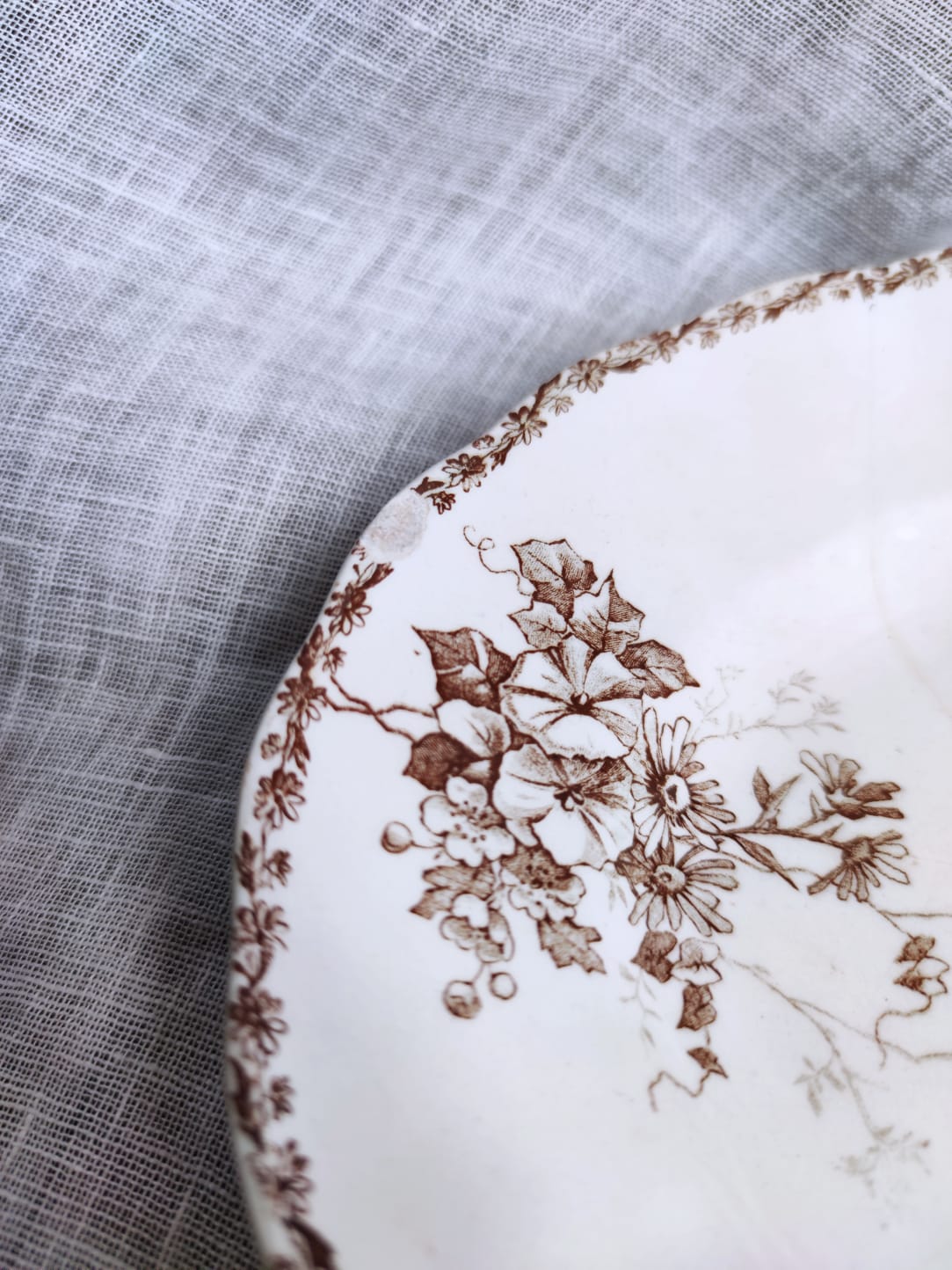 Large oval dish HB-Cie Service Moscow Iron Earth
