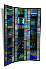 Vintage stained glass screen