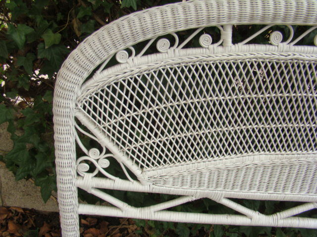Ancient rattan headboard