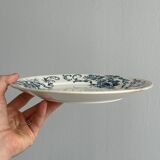 Set of 5 vintage earthenware flat plates