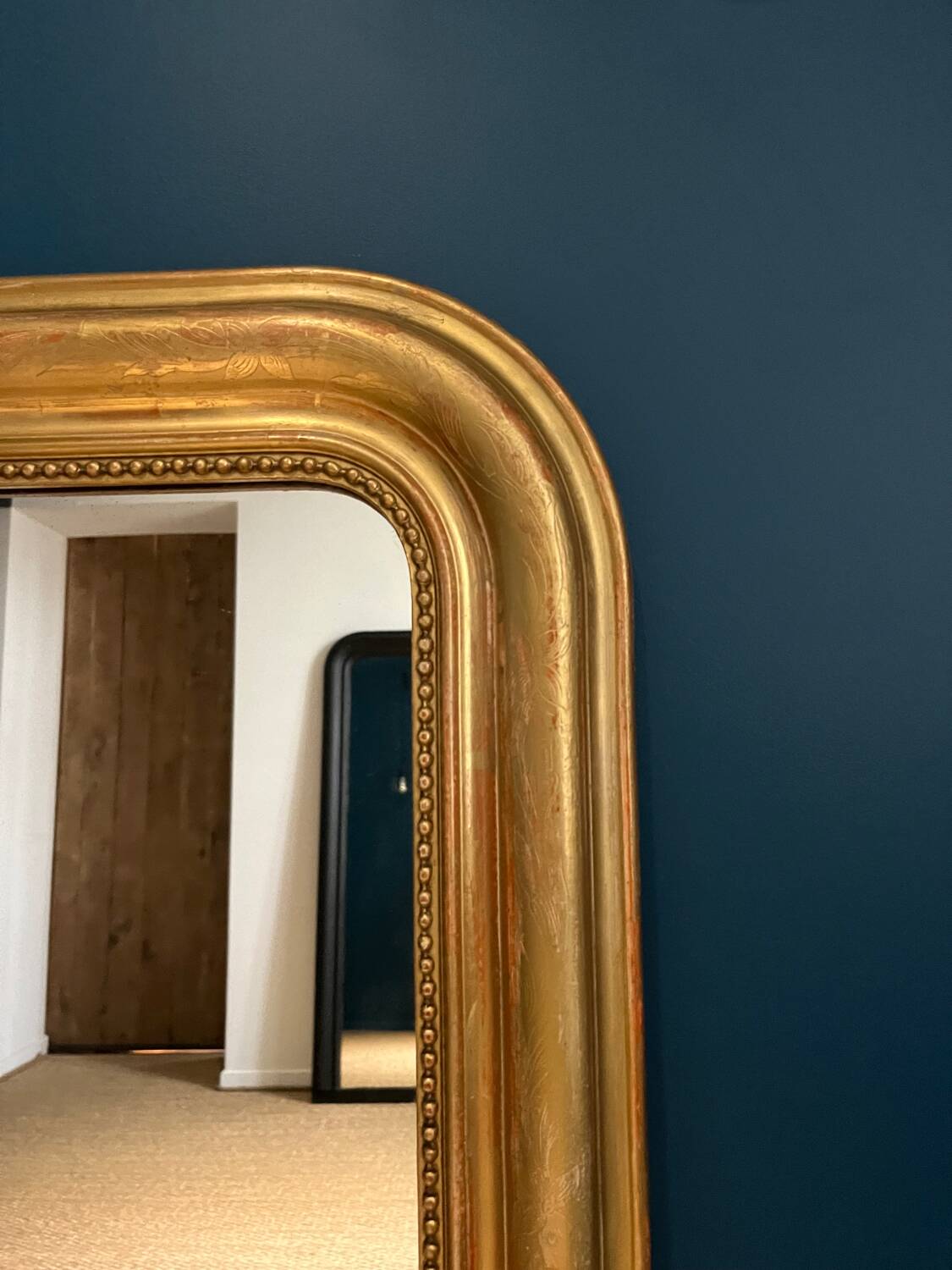 Louis-Philippe beaded mirror 125.5cm/83cm