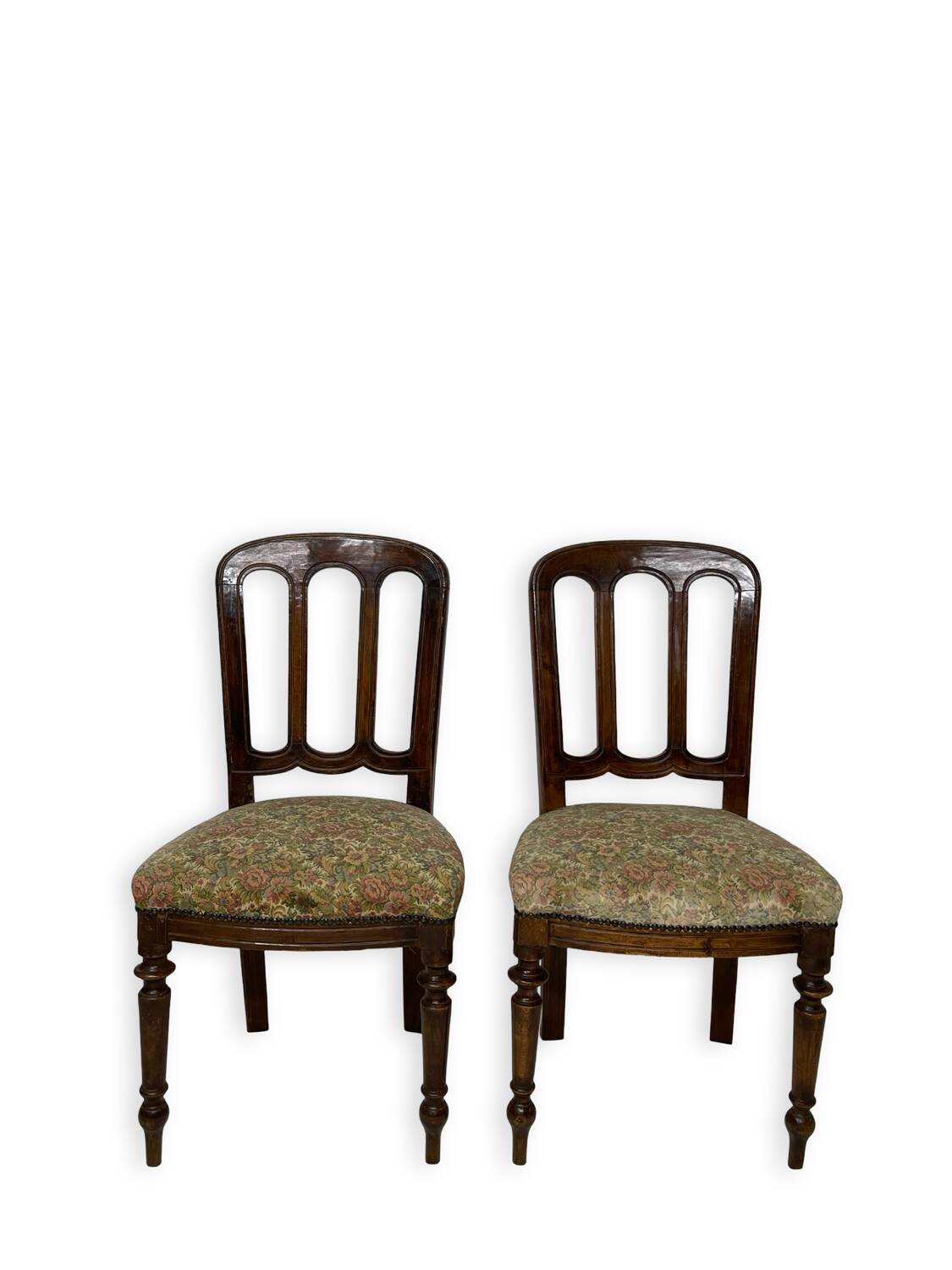 Ensemble de quatre chaises de style Umbertine