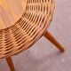 Mid century rattan stool by Jan Kalous for ÚLUV, 1960´s, Czechoslovakia