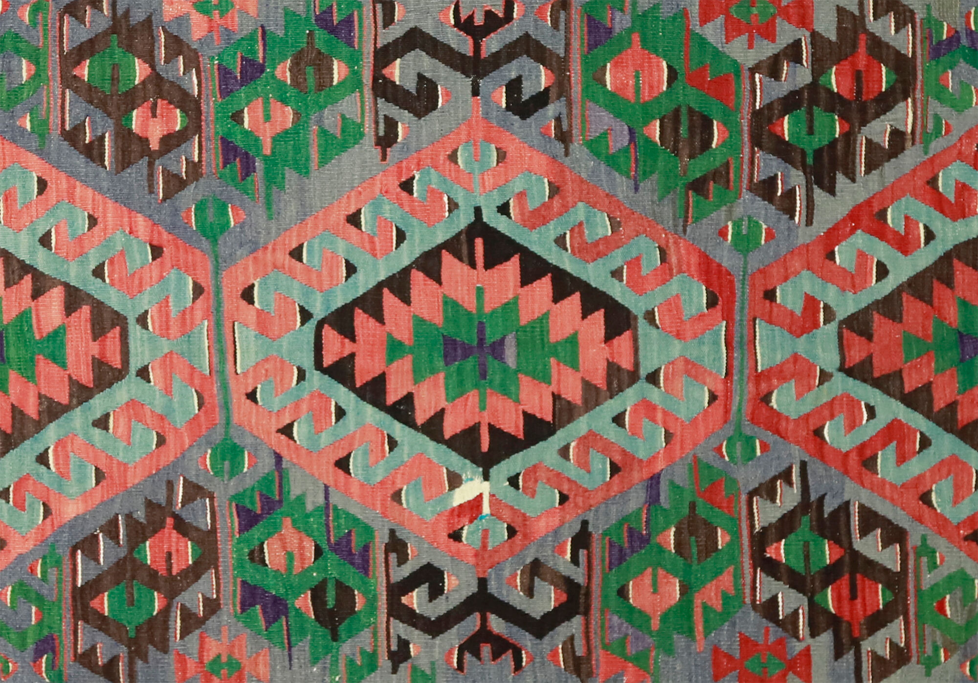 Anatolian handmade kilim rug 342 cm x 150 cm