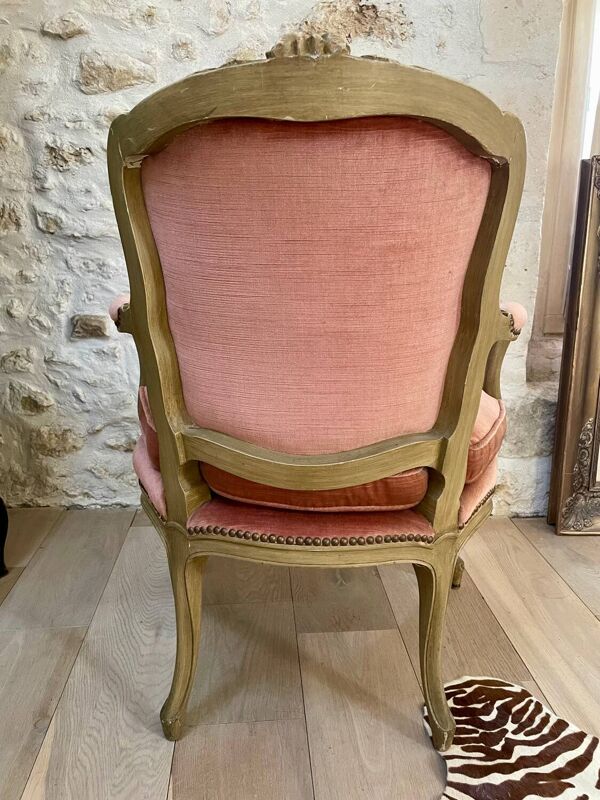 Paire de fauteuils cabriolet Louis XV