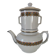 Art Deco filter coffee maker in Limoges porcelain by Balleroy Frères