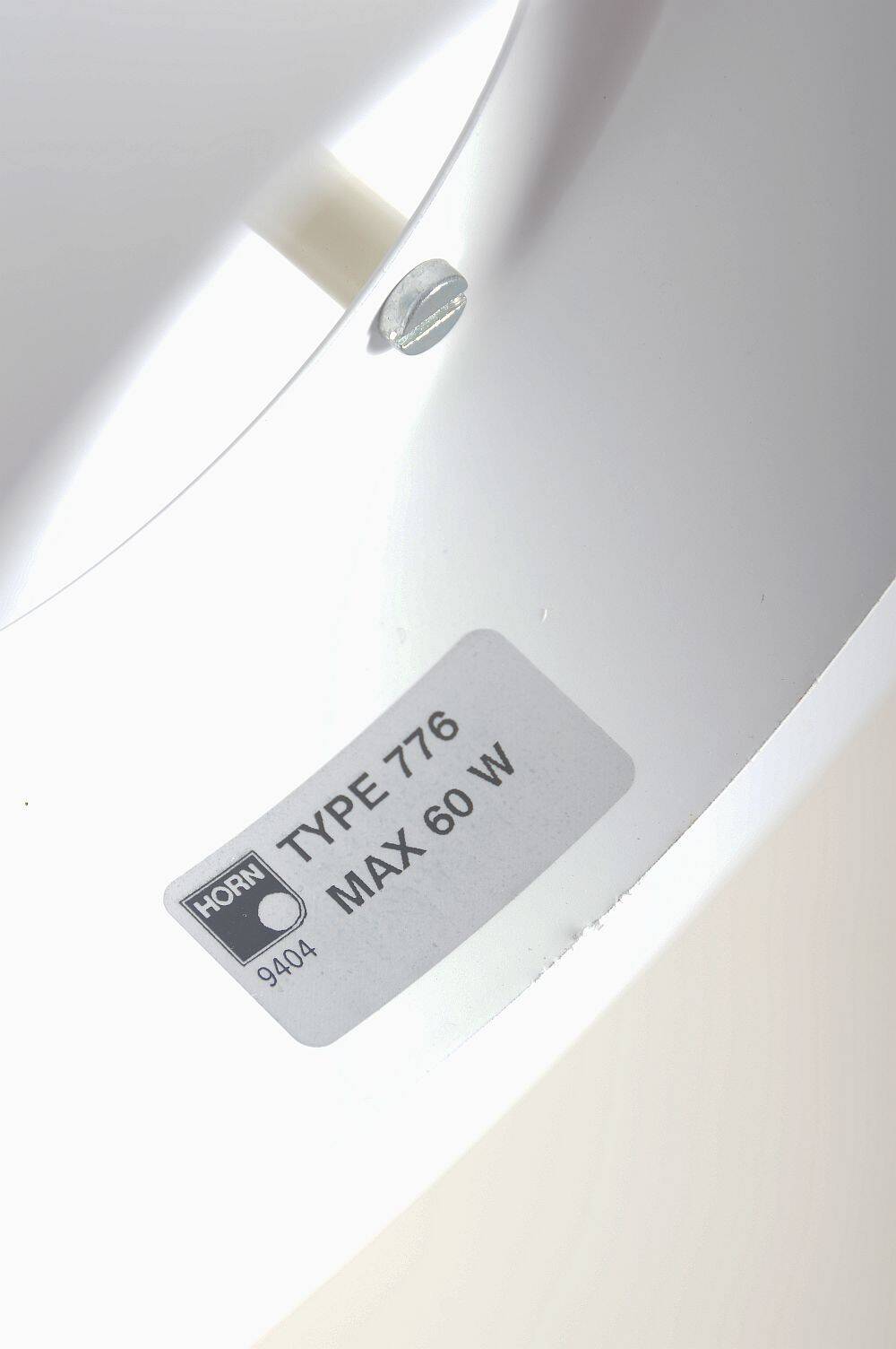 Danish hanging lamp by Horn, model 776 (white), 1970s